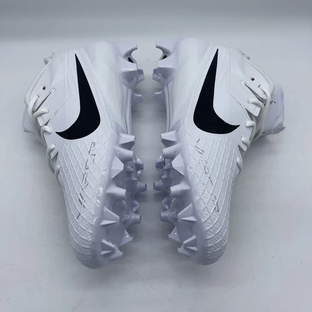 Nike FZ4268-100 Men's Size 14 Vapor Edge Elite 2 Carbon White Football Cleats